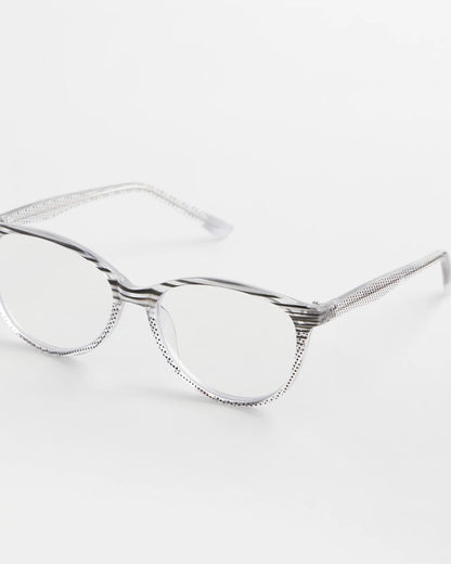 Chico's | Stripe and Polka Dot Readers/ Purple/Black