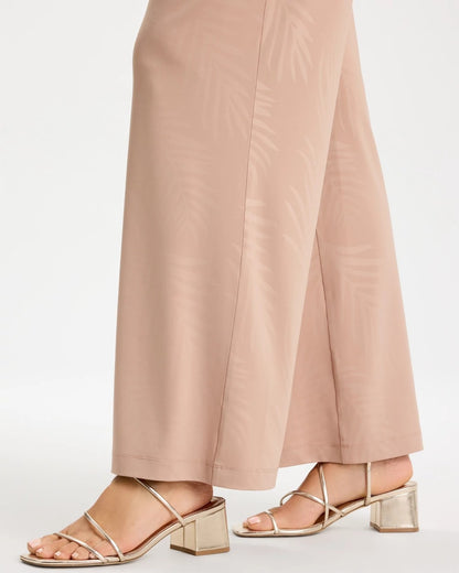 Chico's | Travelers™ Palm Embossed Knit Pants/ Mocha Mousse
