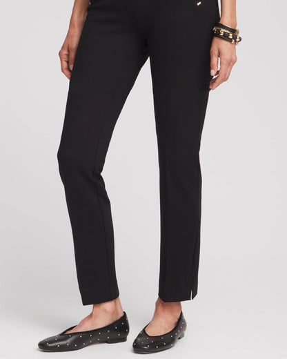Chico's | Juliet Slim Trim Detail Ankle Pants/ Black