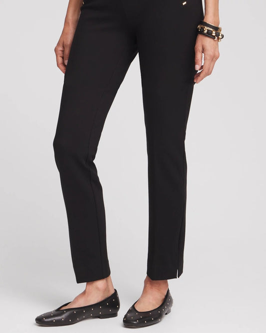Chico's | Juliet Slim Trim Detail Ankle Pants/ Black