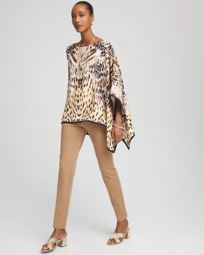 Chico's | Juliet Slim Trim Detail Ankle Pants/ Caramel Apple