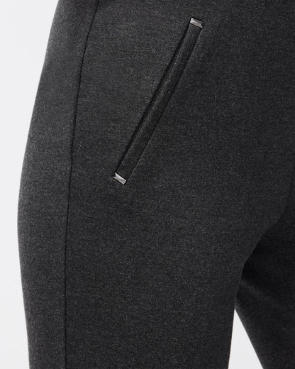 Chico's | Juliet Trim Detail Ponte Pants/ Graphite Heather Gray