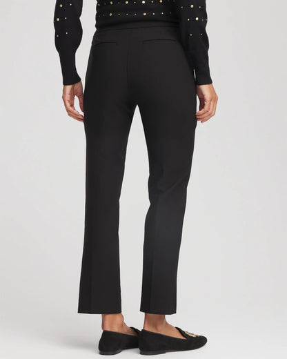 Chico's | Lightweight Juliet Straight Ankle Pants/ Black