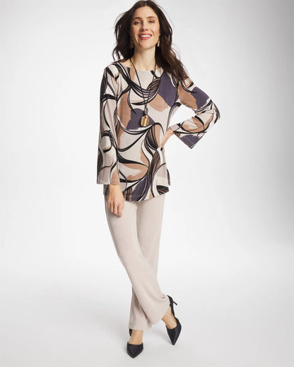 Chico's | Travelers™ Waverly Bell Sleeve Tunic/ Soft Slate