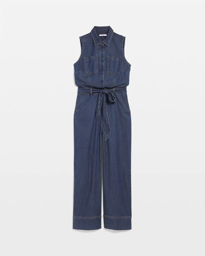 Chico's | Denim Wide-Leg Jumpsuit/ Biscayne Blue