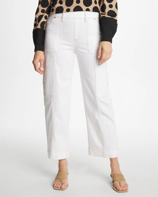 Chico's | Utility Wide Pull-On Crop Jeans/ Alabaster