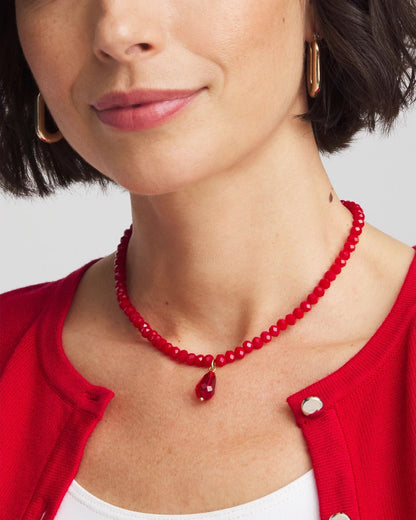 Chico's | Convertible Red Necklace/ Red