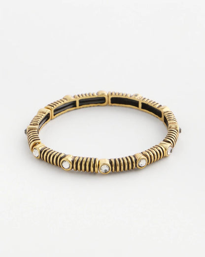 Chico's | Goldtone Stretch Bracelet/ Gold