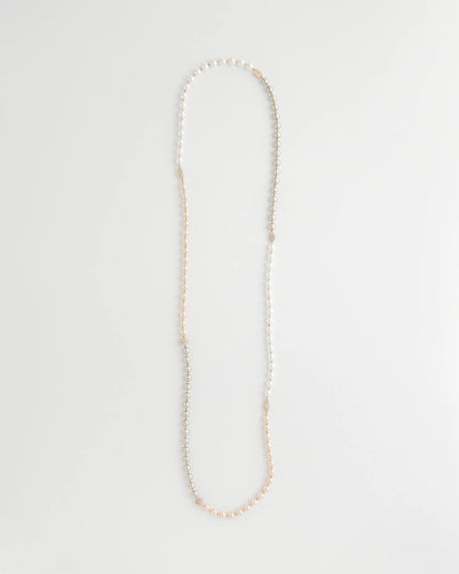 Chico's | Art Deco Beaded Necklace/ Pink