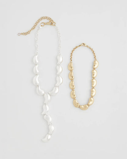 Chico's | Convertible Mixed-Metals Y-Necklace/ Mixed Metals