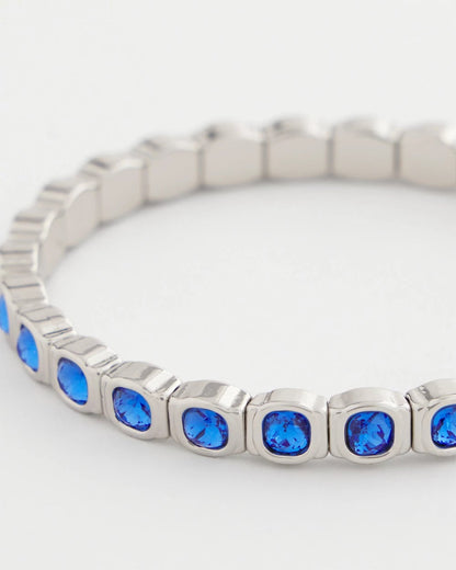 Chico's | Small Faceted Stretch Bracelet/ Blue