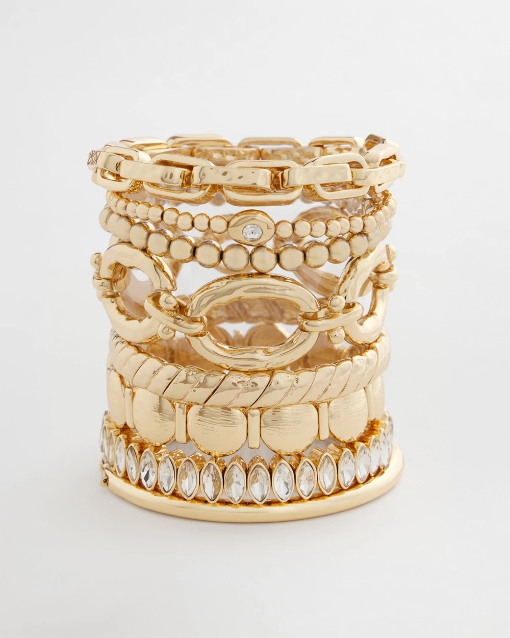 Chico's | Gold Link Stretch Bracelet/ Gold