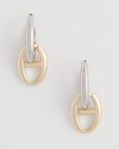 Chico's | Mixed Metal Link Earrings/ Mixed Metals