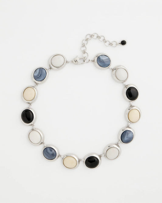 Chico's | Short Polka Dot Collar/ Neutral