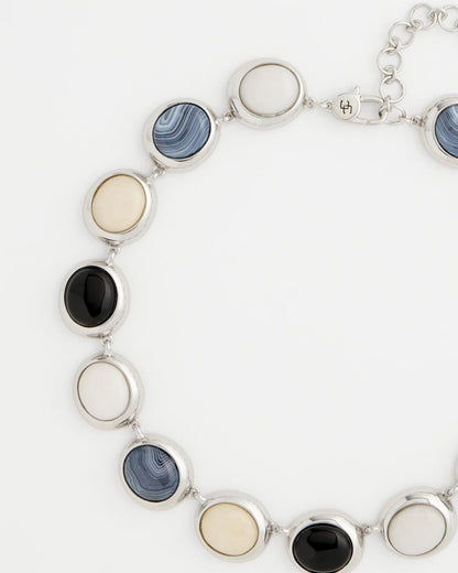 Chico's | Short Polka Dot Collar/ Neutral