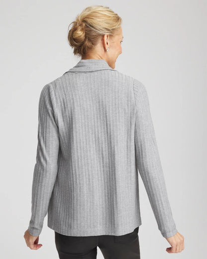 Chico's | Cozy Cardigan/ Fog Heather Gray