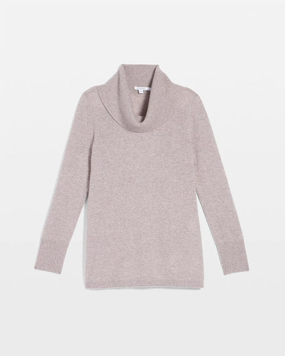 Chico's | Cowlneck Cashmere Pullover Tunic/ Taupe Heather