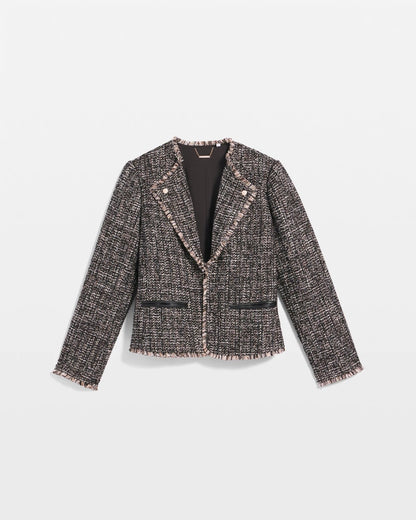 Chico's | Tweed Mix Moto Jacket/ Black