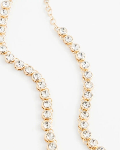 Chico's | Goldtone Tennis Necklace/ Gold