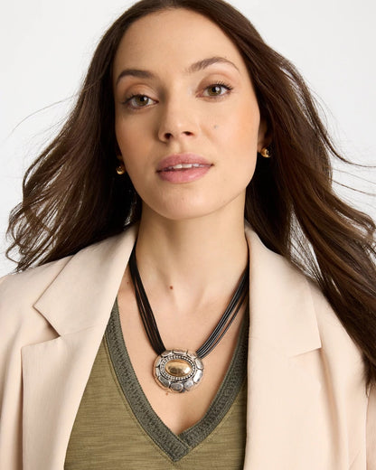 Chico's | Mixed Metal Pendant Necklace/ Mixed Metals
