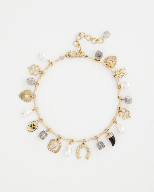 Chico's | Lucky Charm Short Necklace/ Gold