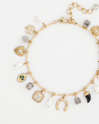 Chico's | Lucky Charm Short Necklace/ Gold