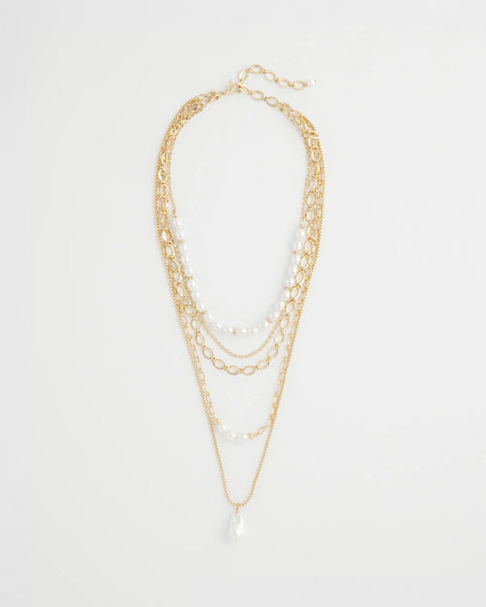 Chico's | Convertible Pearl Multistrand Necklace/ Pearl