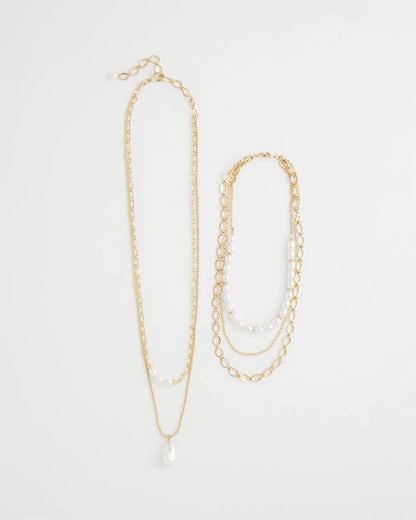 Chico's | Convertible Pearl Multistrand Necklace/ Pearl