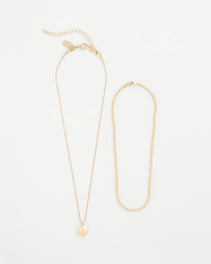 Chico's | Goldtone Convertible Pendant Necklace/ Gold