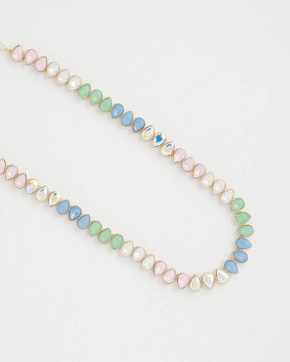 Chico's | Teardrop Tennis Necklace/ Multi
