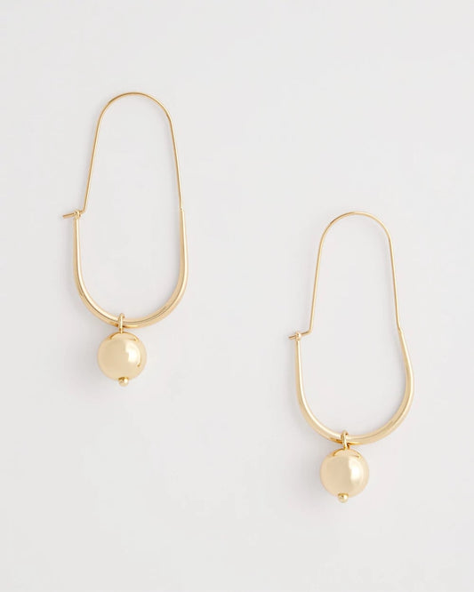 Chico's | Gold Bead Threader Earrings/ Gold